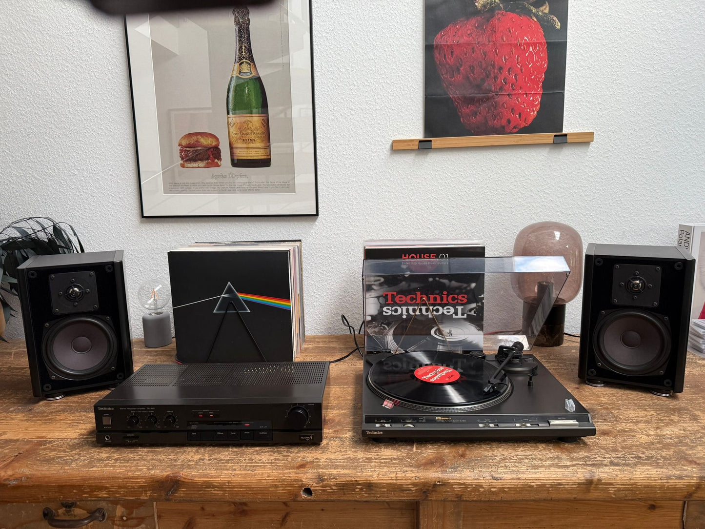 Set „80s Super Black“ – Technics SU-500 • Technics SL BD3 • MB Quart 220