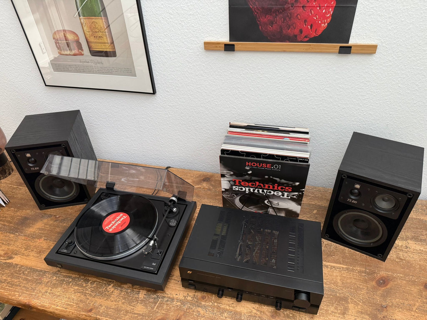 ✨ Set „Black Harmony“ – Sansui AU-X201 • Dual 505-4 • Arcus TS 100