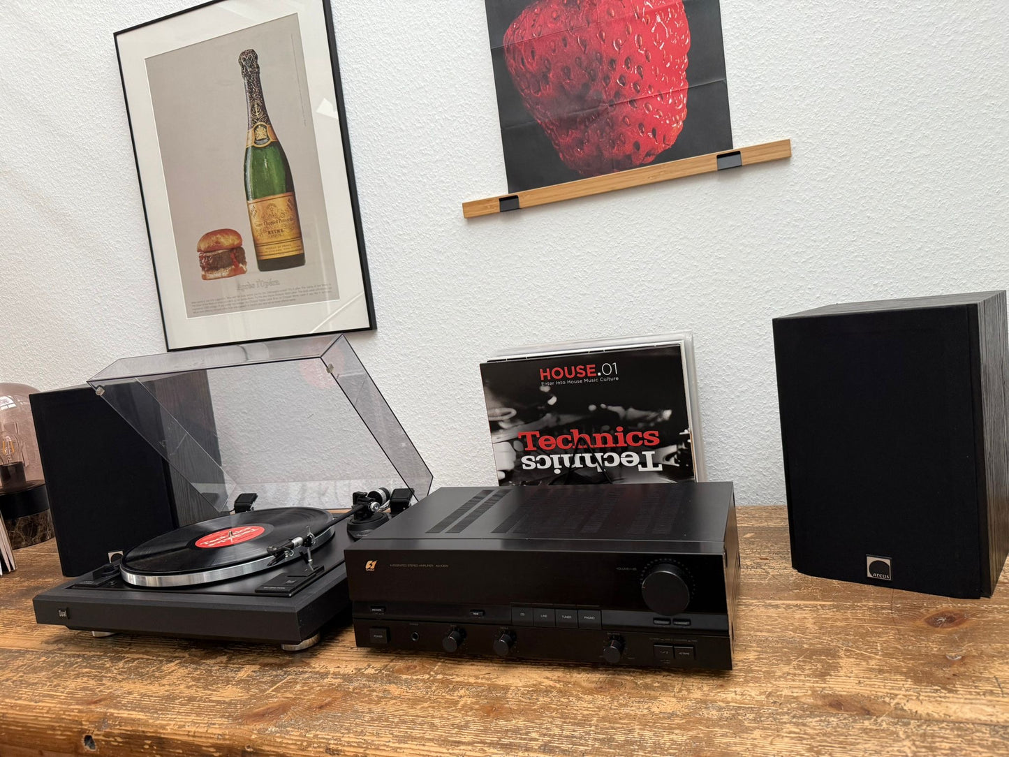 ✨ Set „Black Harmony“ – Sansui AU-X201 • Dual 505-4 • Arcus TS 100