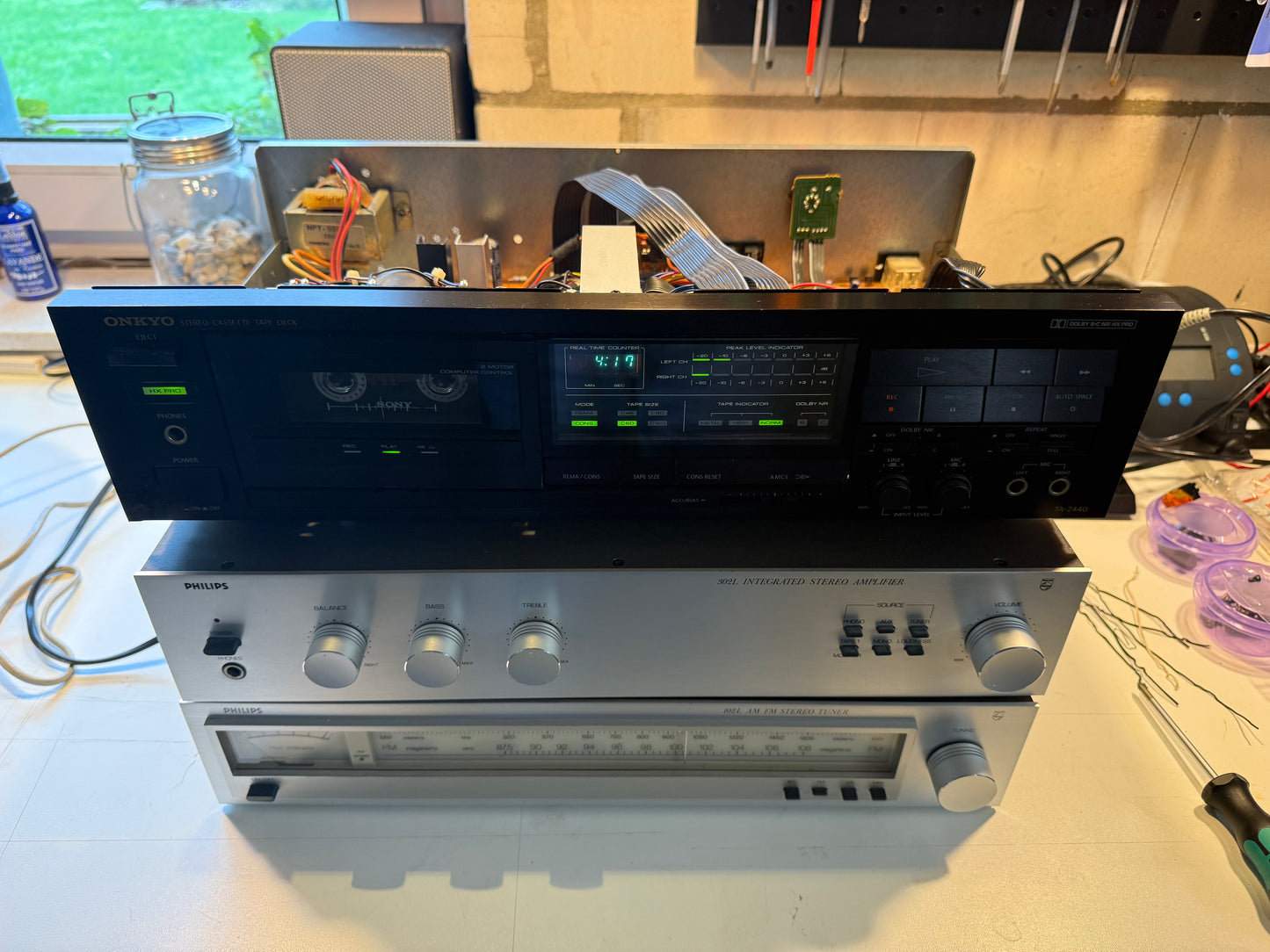 Onkyo TA-2440 Stereo Kassettendeck (ca. 1987)