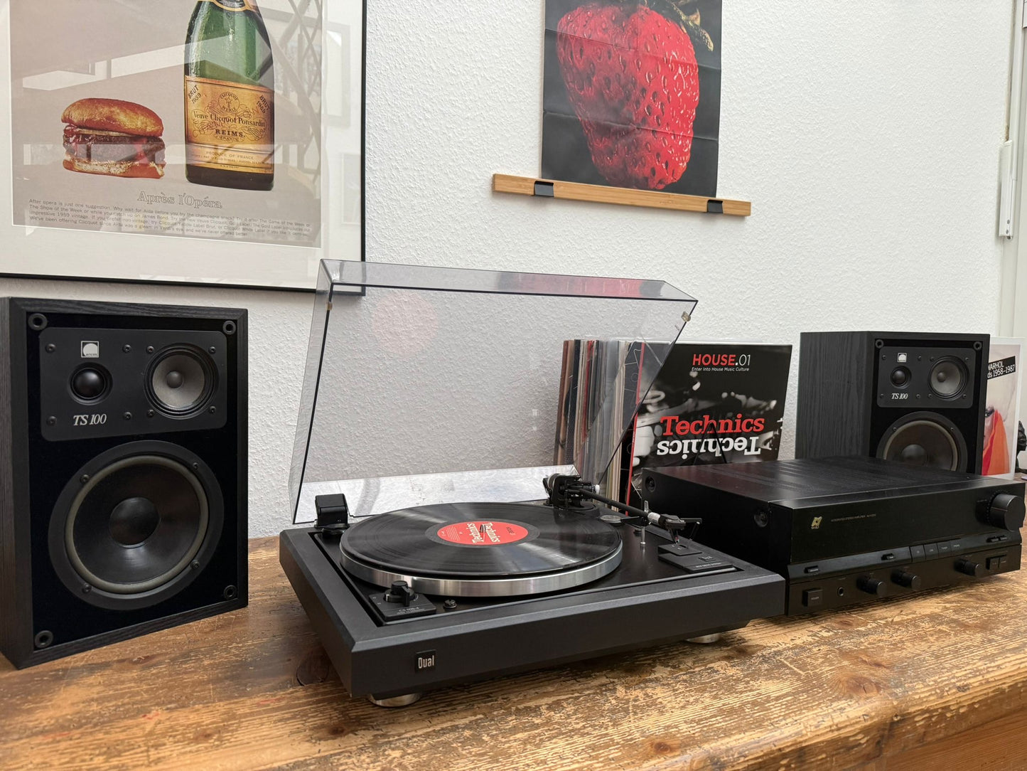 ✨ Set „Black Harmony“ – Sansui AU-X201 • Dual 505-4 • Arcus TS 100